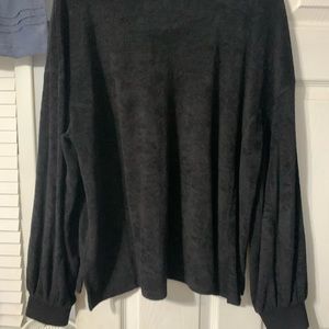 Black Wonderly Studio causal dressy blouse, Lg.